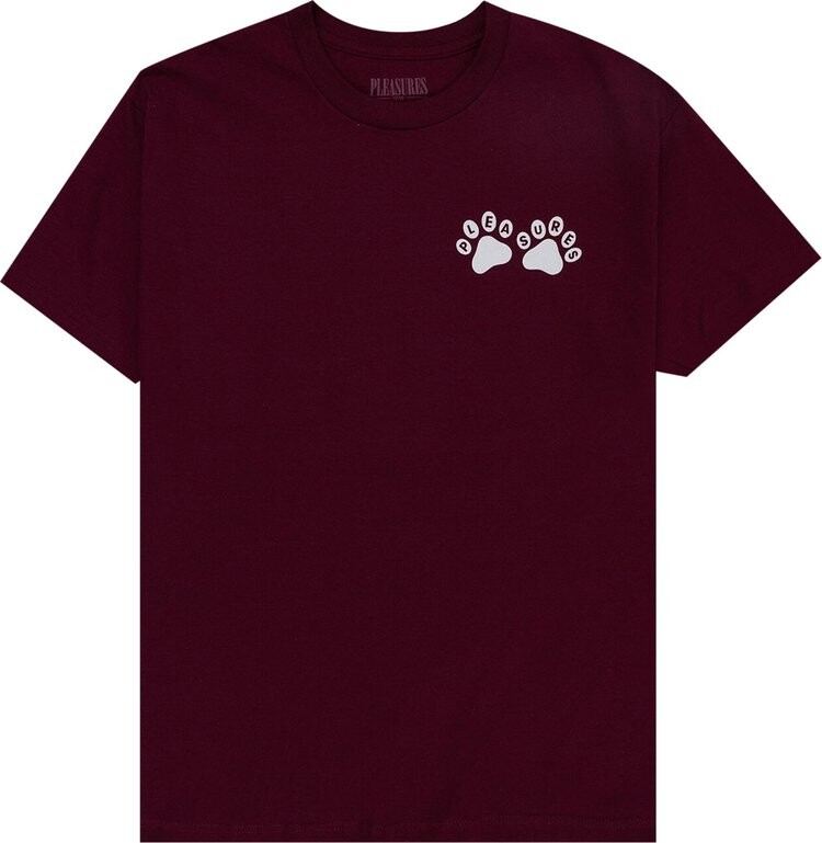 

Футболка Pleasures Puppies T-Shirt 'Burgundy', красный