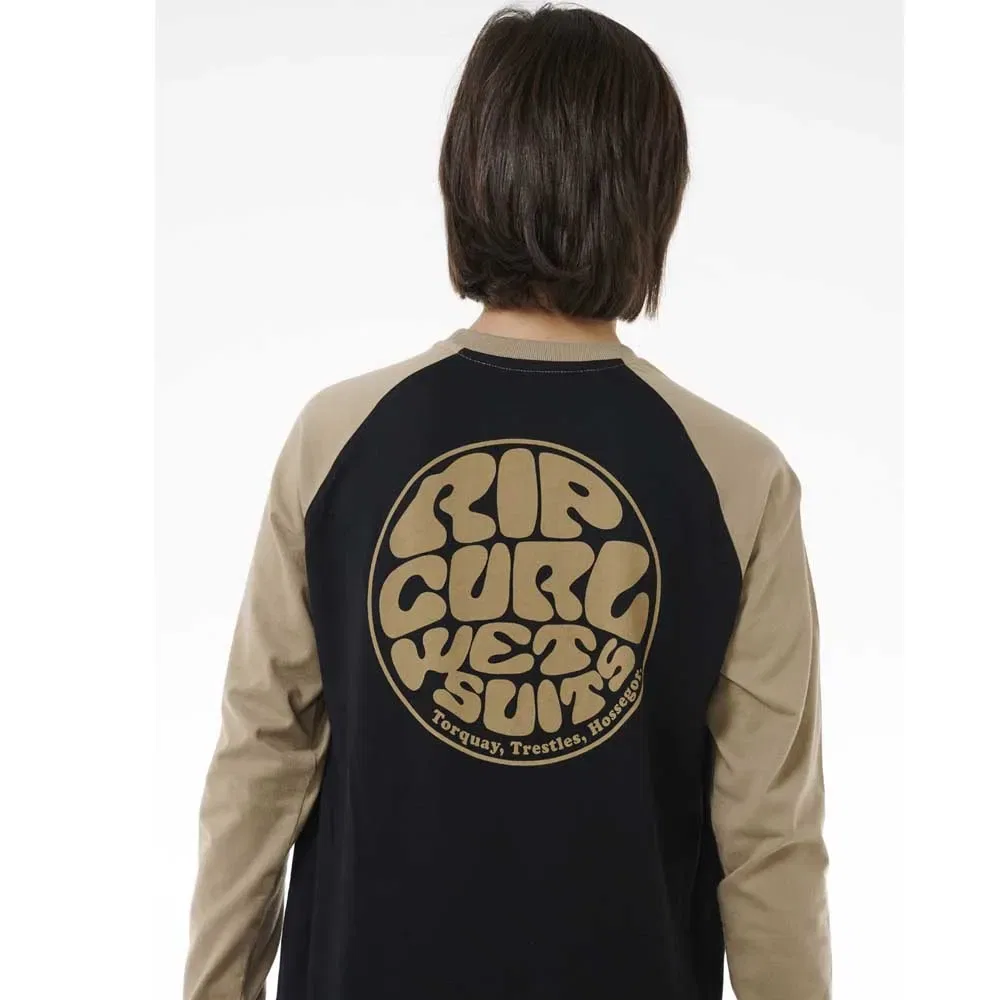 Футболка с длинным рукавом Wettie Icon Rip Curl, черный — фото 4