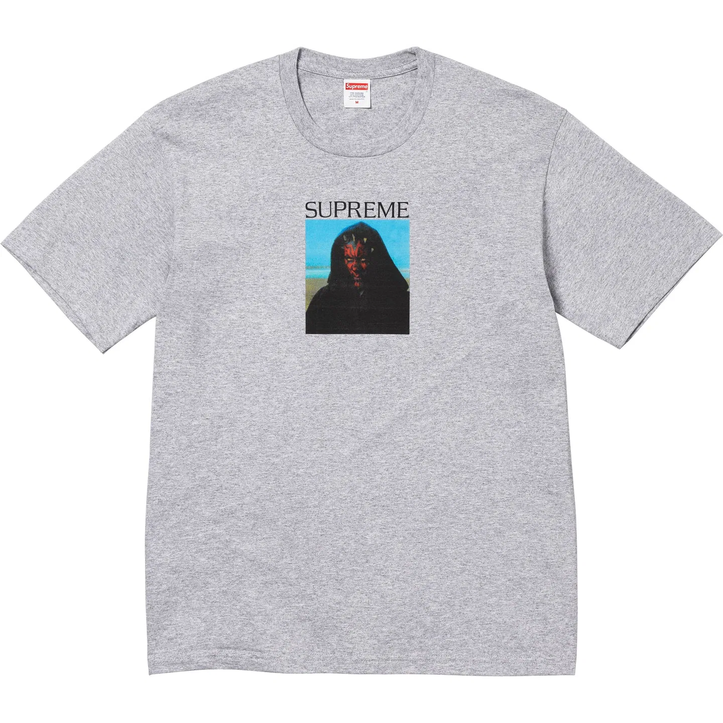 Футболка унисекс с круглым вырезом Heather Grey/Briar Grey Supreme
