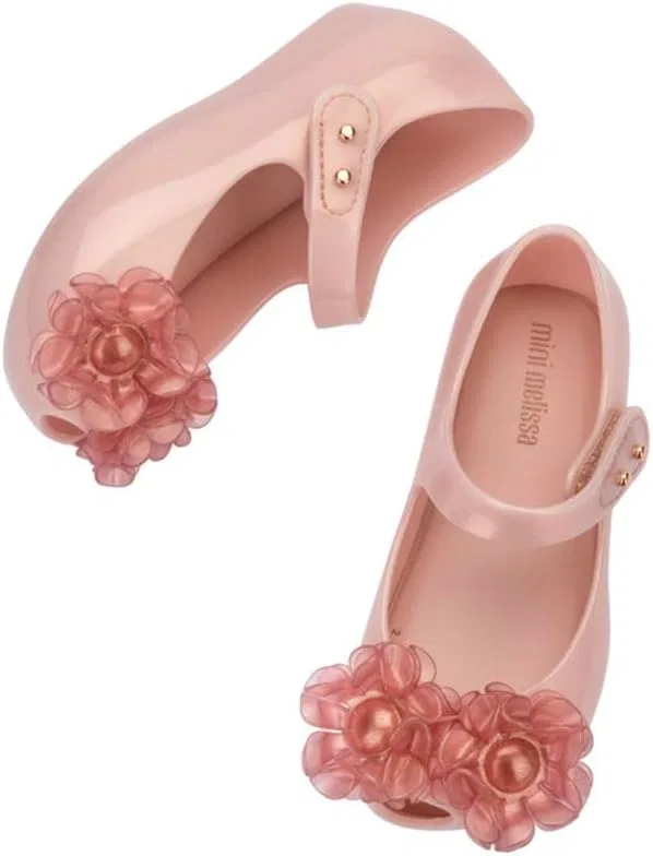 Детские туфли-мэри джейн с открытым носком Springtime Peep-Toe Mary Jane Shoes mini melissa, Pearly Pink — фото 4