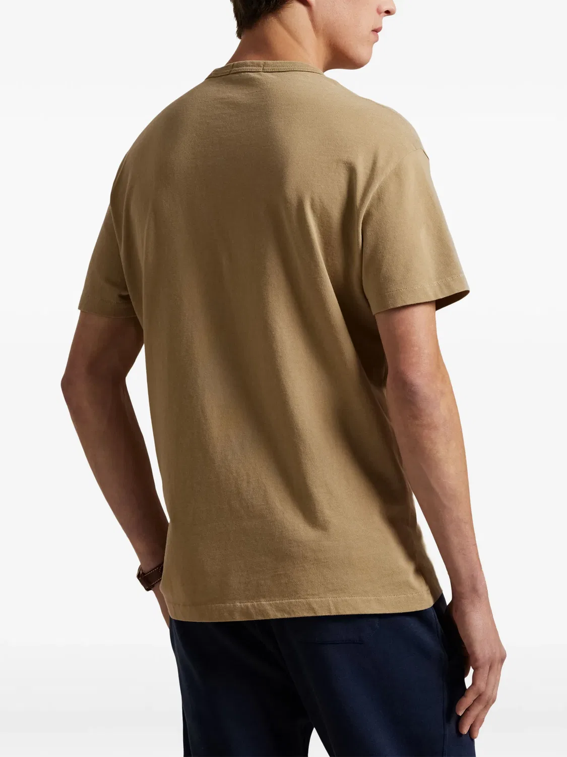 Футболка с вышивкой Polo Pony Polo Ralph Lauren, нейтральные цвета — фото 4