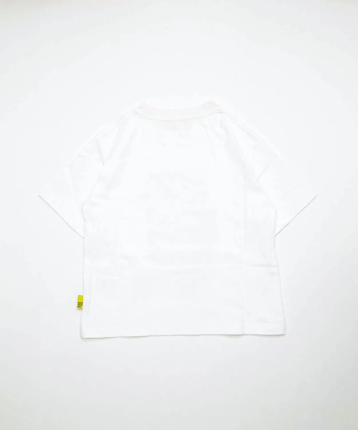 Детская футболка с принтом Foil Art MAKE YOUR DAY, Off White — фото 3