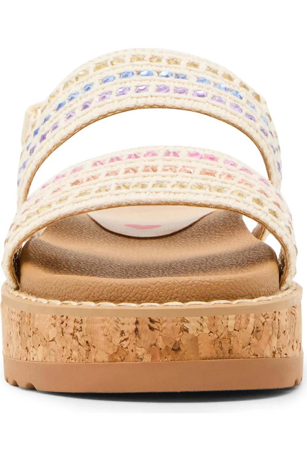 Детские сандалии платформа на щиколотке Rissa Steve Madden, Natural — фото 3