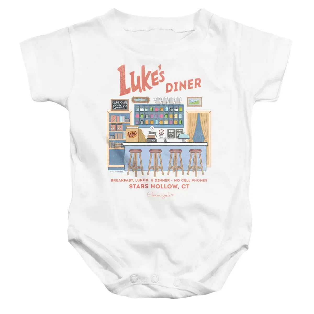 Детский боди с коротким рукавом Gilmore Girls, White