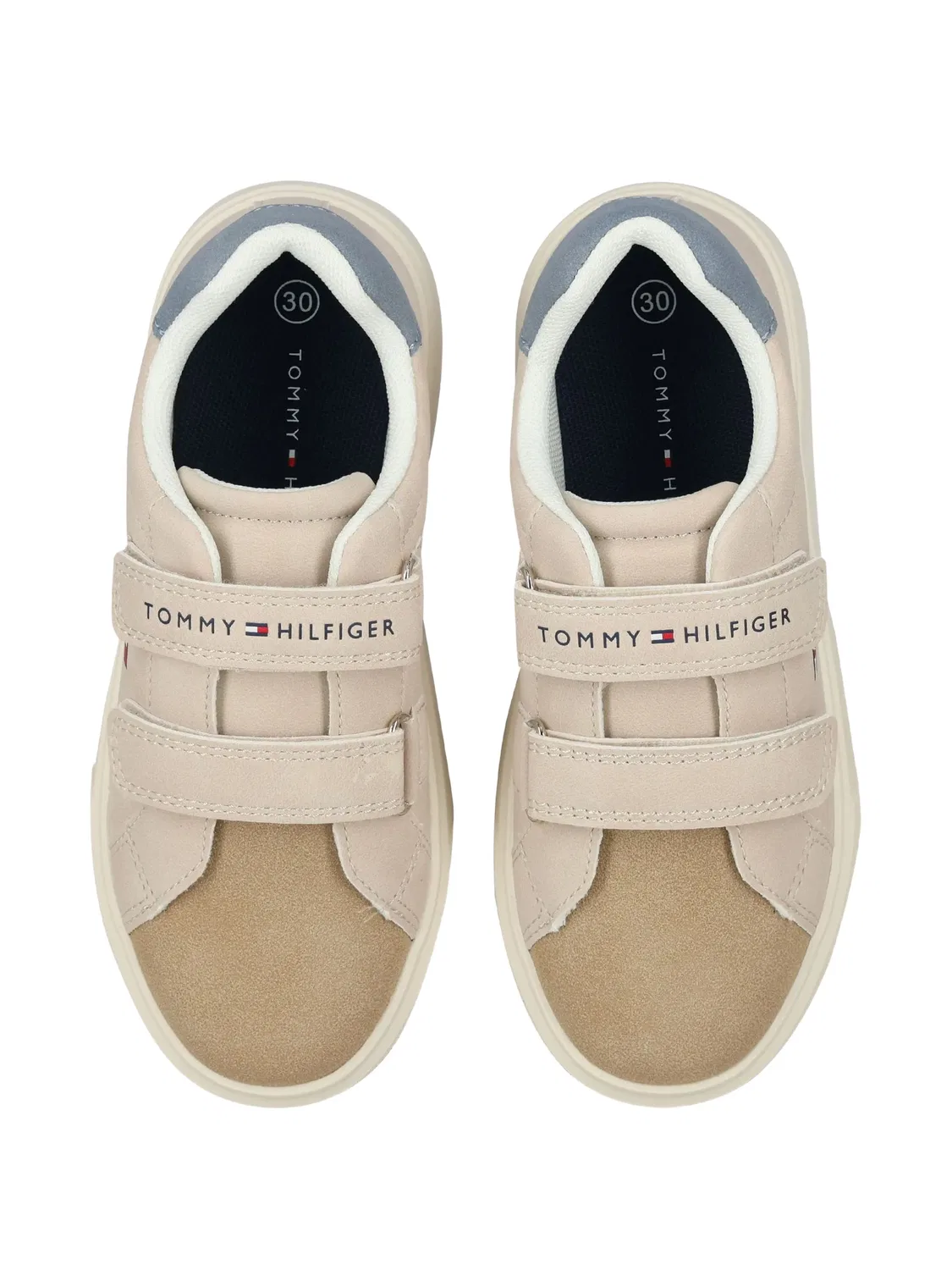 Кроссовки на липучках Tommy Hilfiger Junior, нейтральные цвета — фото 4