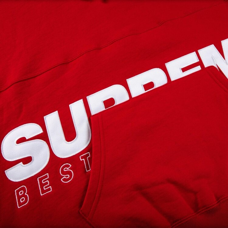 Толстовка Supreme Best Of The Best Hooded Sweatshirt 'Red', красный — фото 3