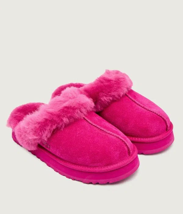 Детские сандалии-мюли на меху DISQUETTE UGG, Fuxia — фото 3