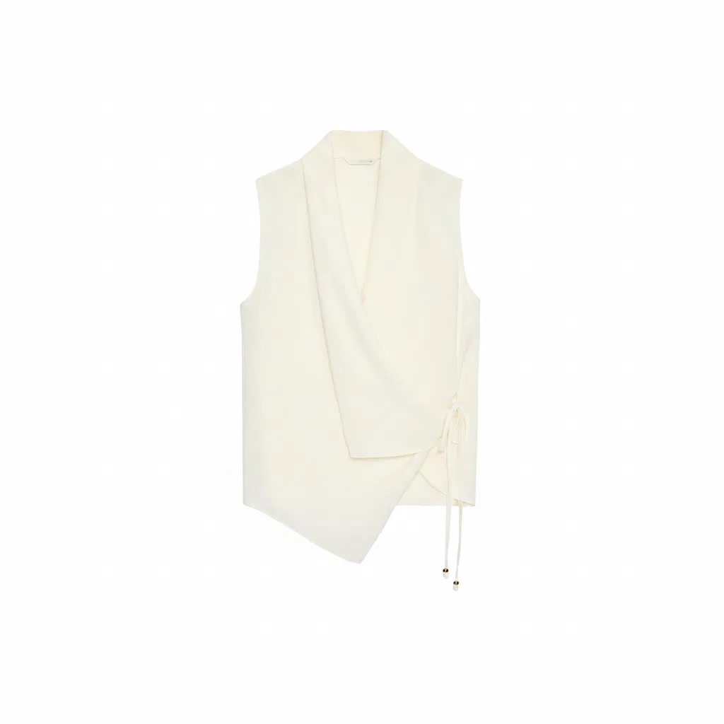 Женский топ-майка без рукавов Frosted White ZARA, Frosted White
