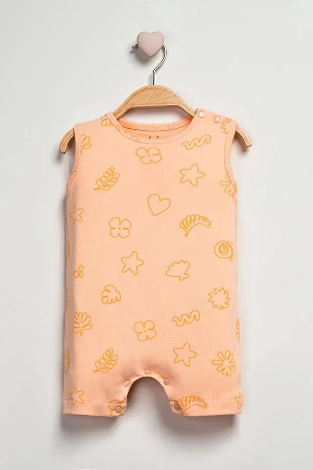 Детский комбинезон для девочек с принтом Basics For My Baby, Orange