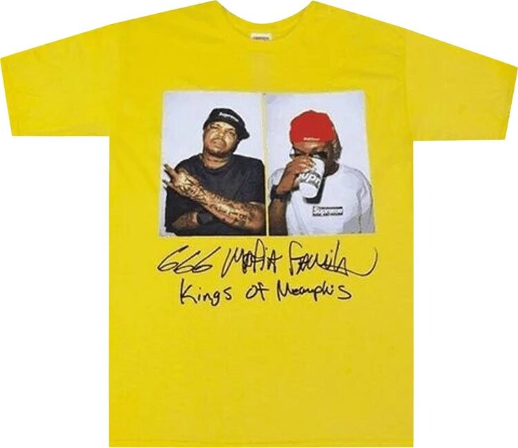 

Футболка Supreme Three 6 Mafia Tee 'Yellow', желтый