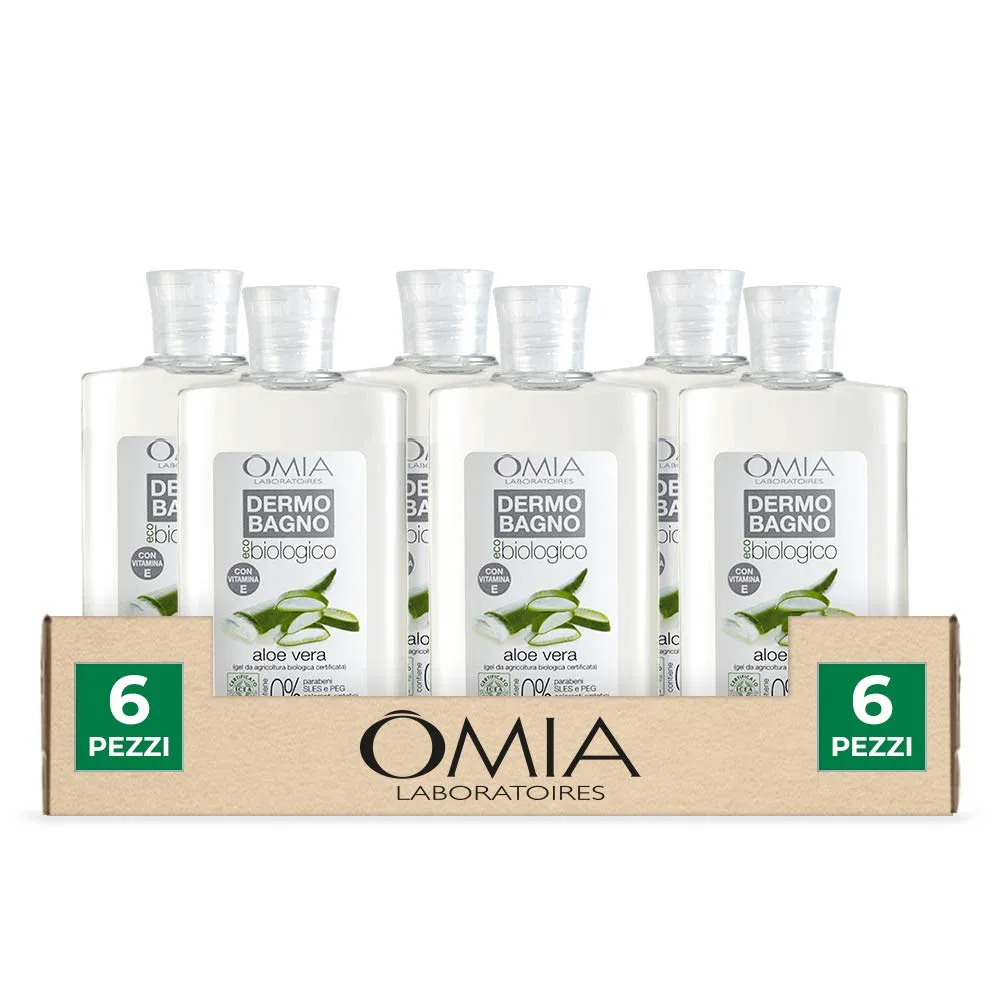Пена для ванны Ecobio Aloe Vera, Omia, 6 шт. по 400 мл