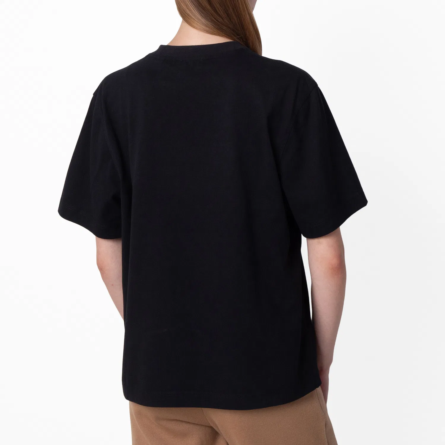 Футболка хлопковая с круглым вырезом Crew-Neck Cotton Jersey T-Shirt Burberry, Black — фото 4