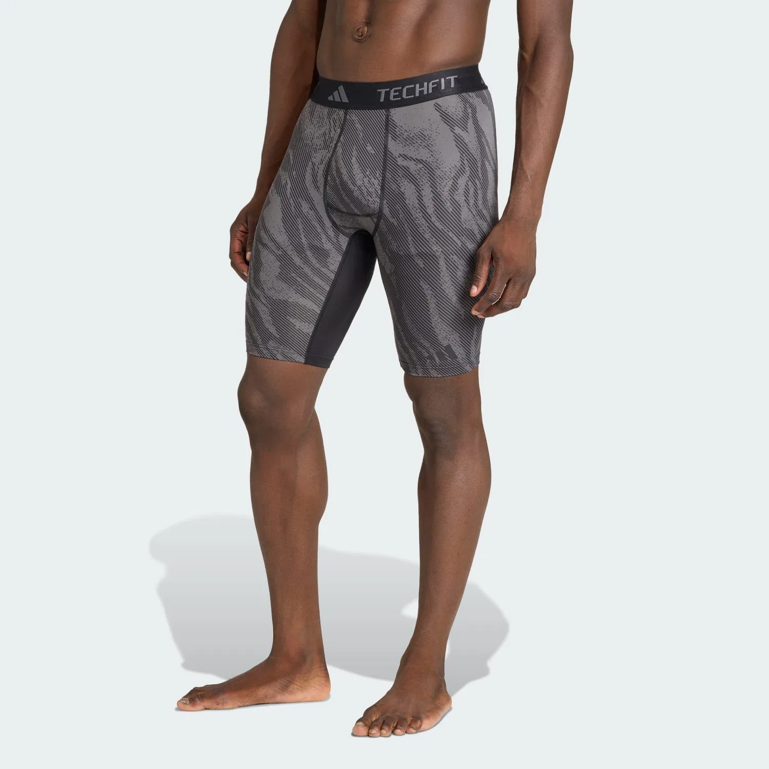 Женские короткие леггинсы с принтом Techfit AOP Adidas, Grau