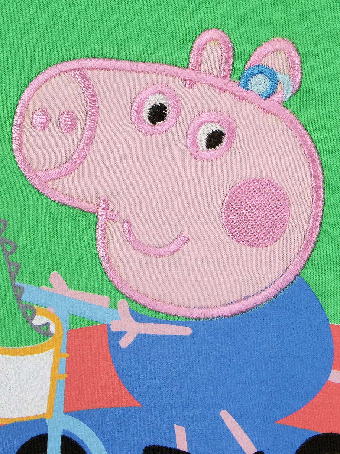 Свитшот Peppa Pig с принтом Джордж, Пеппа и Эви Character, зеленый — фото 4
