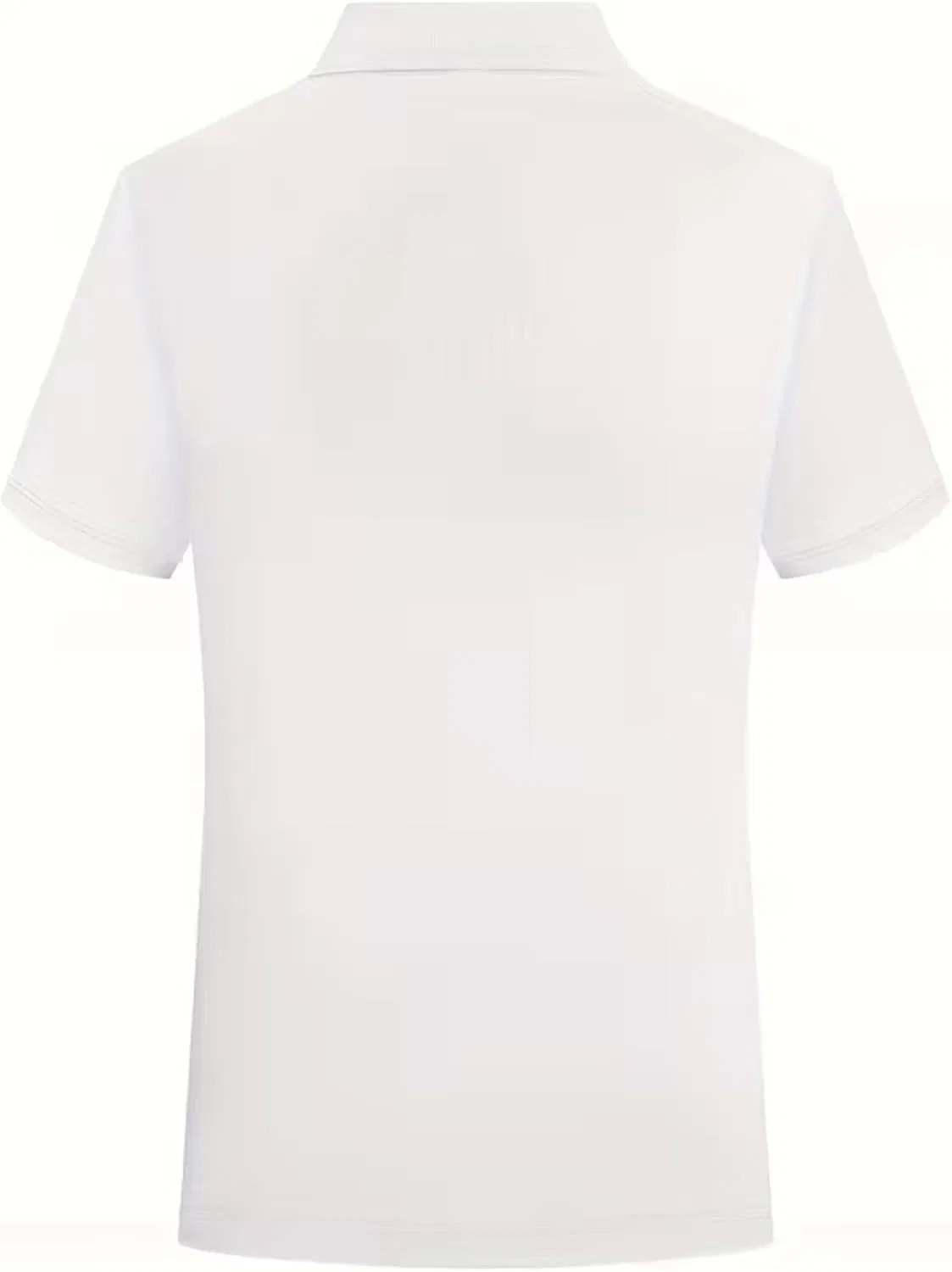 Мужское поло с коротким рукавом, Slim Fit, белый — фото 3