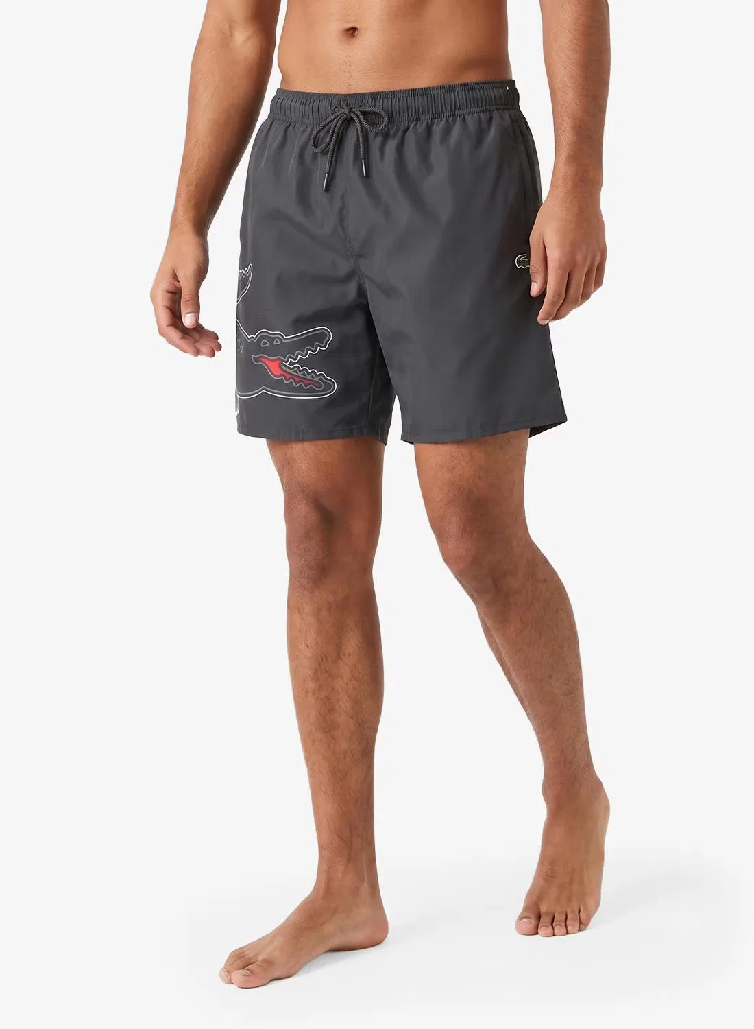 Плавки с логотипом Lacoste, графит