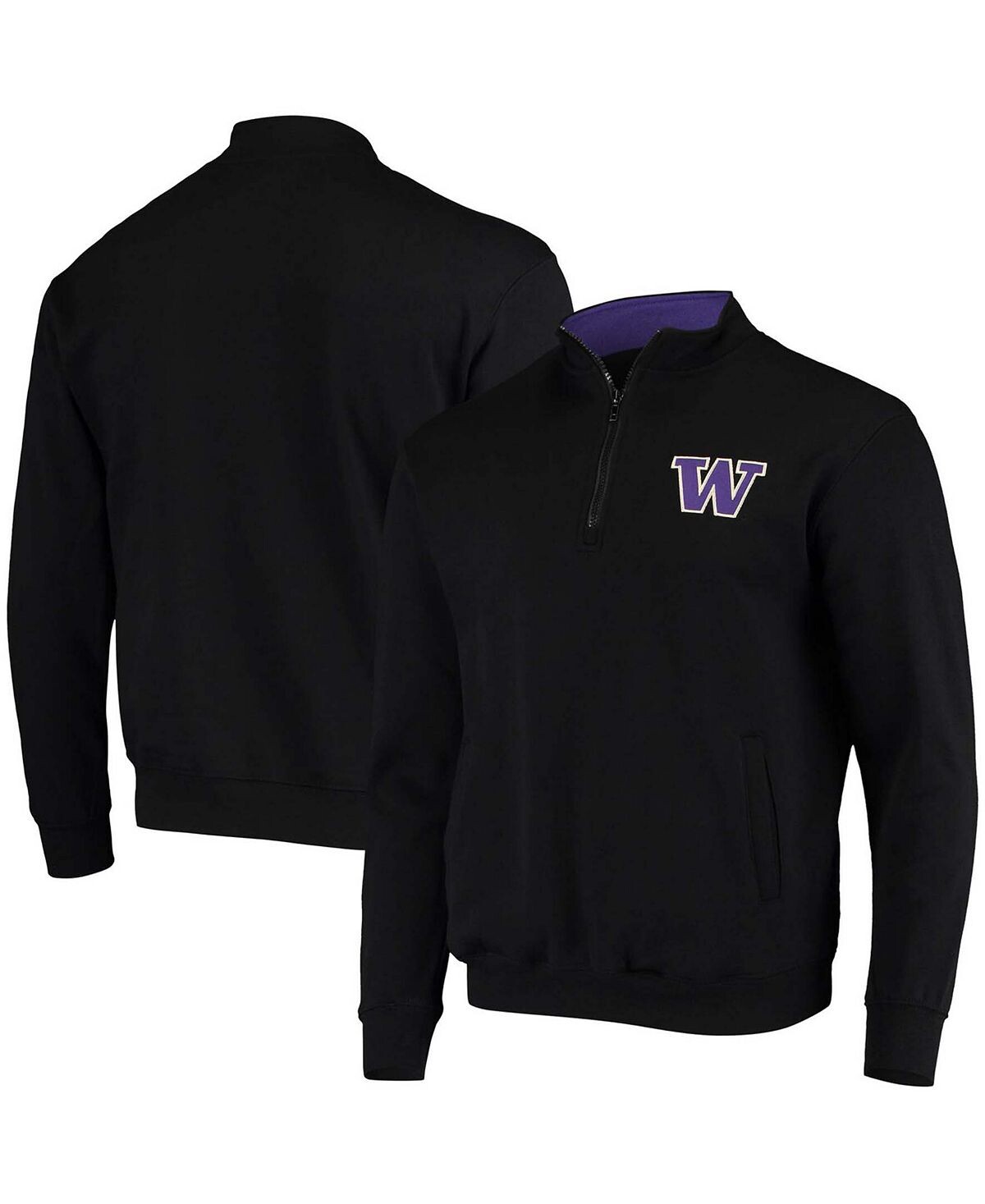 

Мужская черная куртка washington huskies tortugas logo с молнией на четверть Colosseum, черный