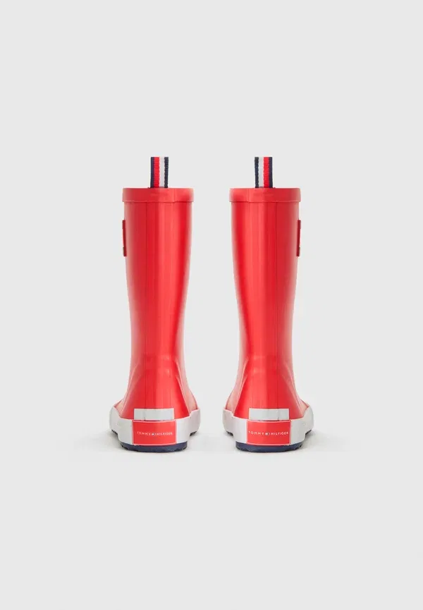 Сапоги водонепроницаемые velingtonai Tommy Hilfiger, red, красный — фото 3