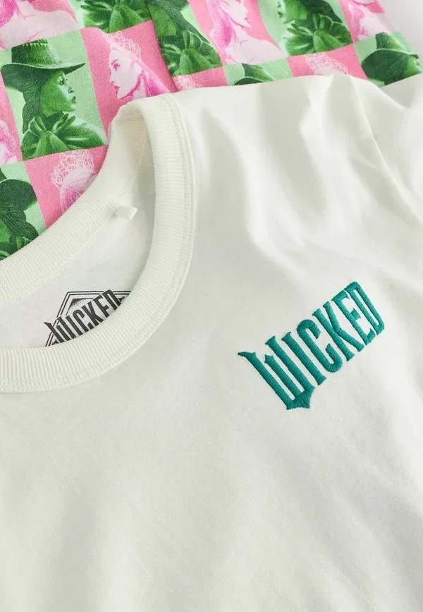 Комплект пижамы из хлопка Wicked Set Next, розовый, зеленый — фото 2