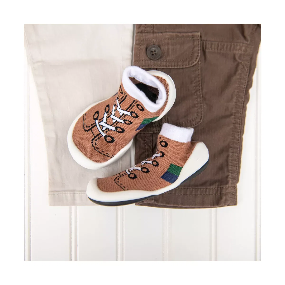 Детские кроссовки для девочек дышащие Runner Komuello, Brown — фото 3