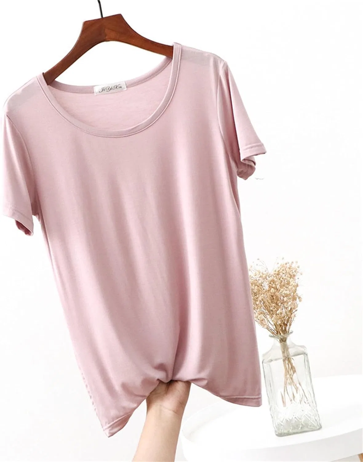 Женская футболка с круглым вырезом Athletic Running, A03_pink — фото 2