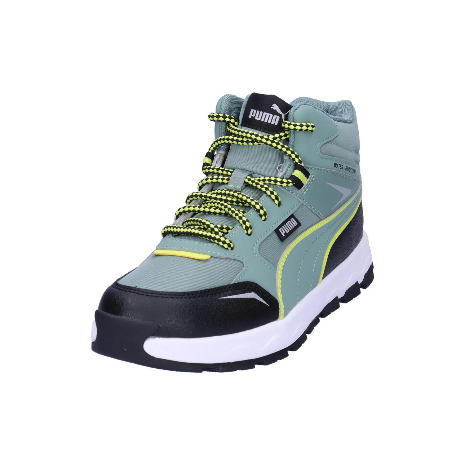 Детские кроссовки с высоким верхом Evolve Trail Jr Puma, Grun — фото 4