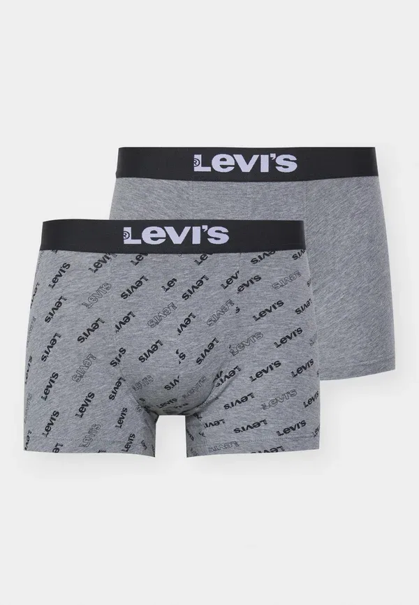 Комплект из двух мужских боксеров с логотипом - боксерские трусы Levi'S, черный/серый — фото 4