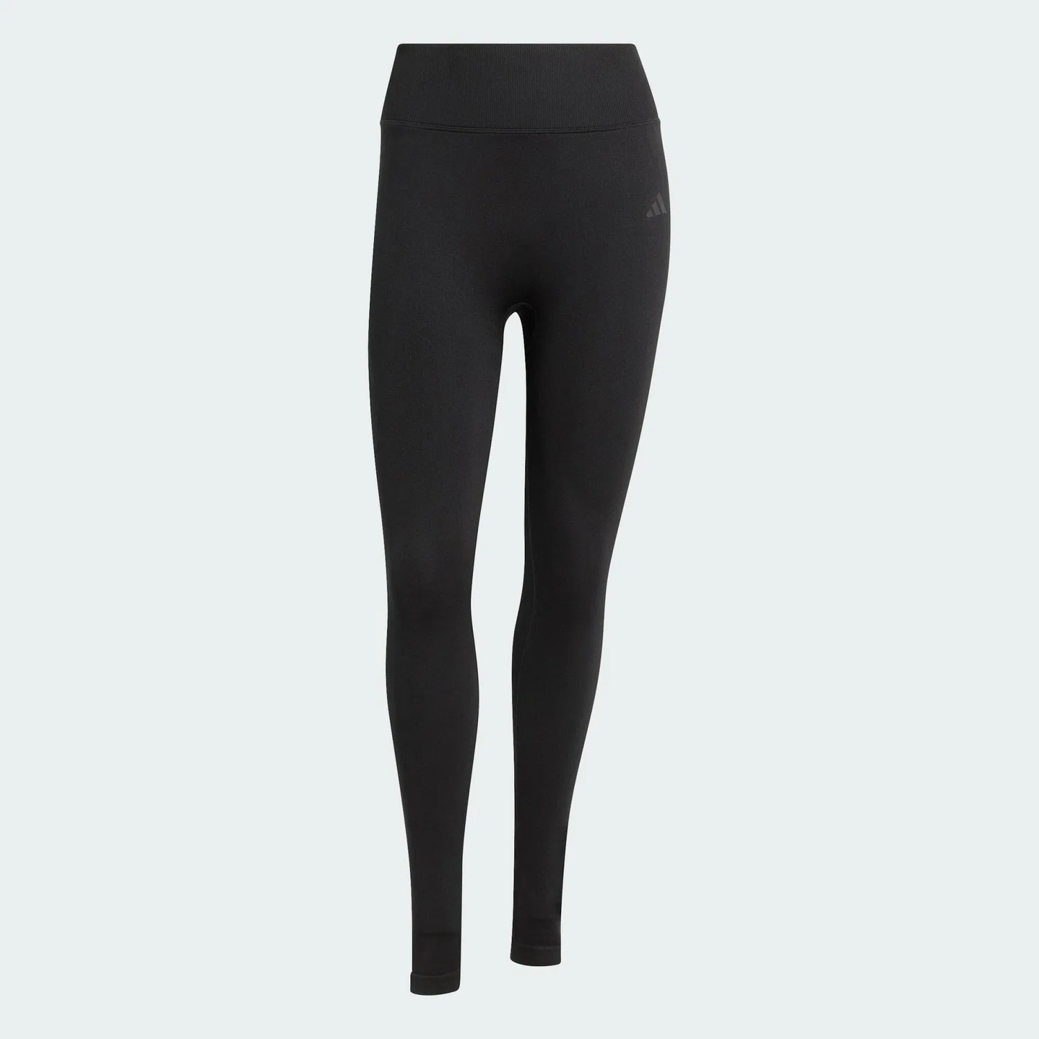 Женские леггинсы с высоким поясом Workout Essentials Knit Scrunch 7/8 Leggings, Adidas, Schwarz — фото 2
