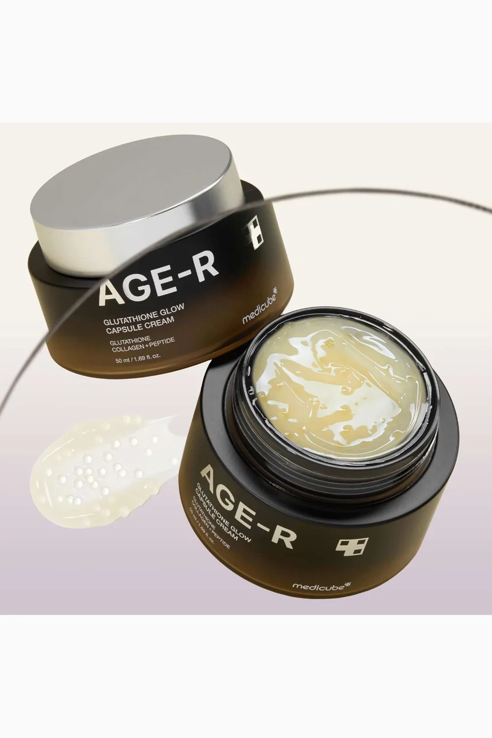 Крем для лица увлажняющий AGE-R Glutathione Glow Capsule Medicube — фото 3