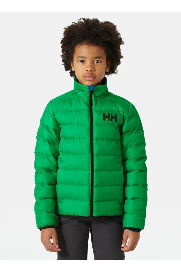 Детское пальто для мальчиков с принтом Helly Hansen, Зеленое