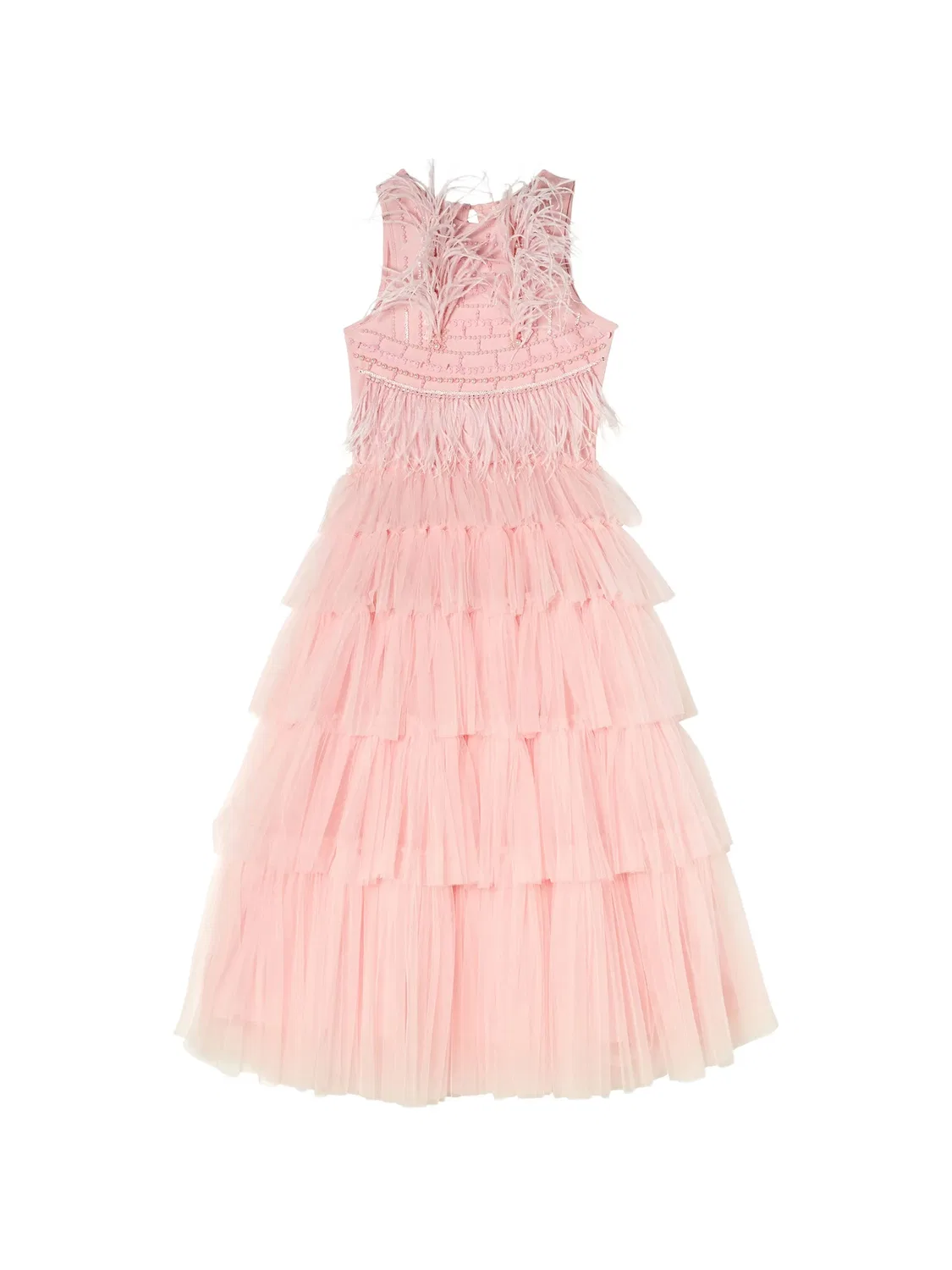 Ярусное платье Dazzle Darling с перьями Tutu Du Monde, розовый