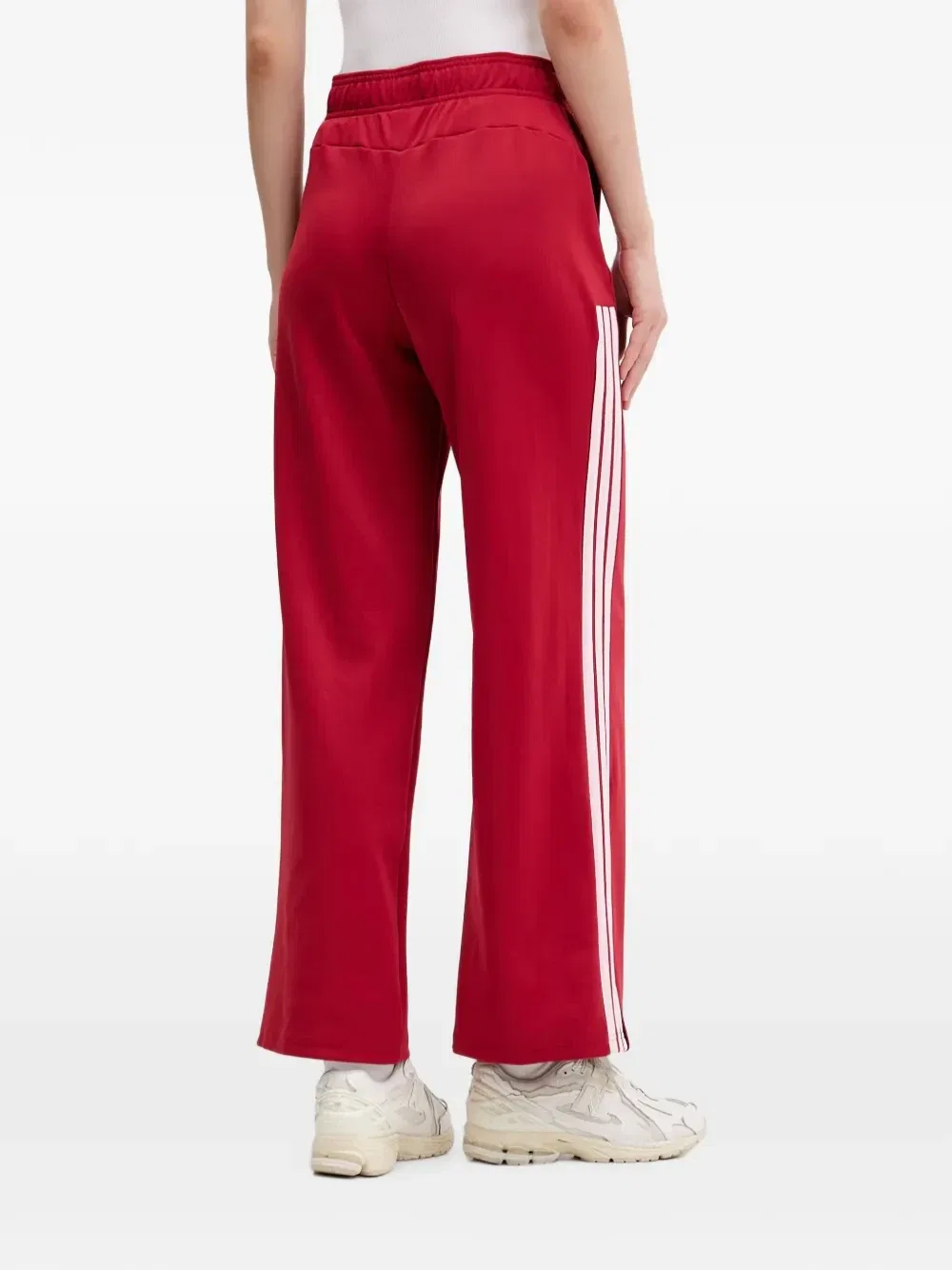 Брюки спортивные с боковыми полосками Adidas, красный — фото 3
