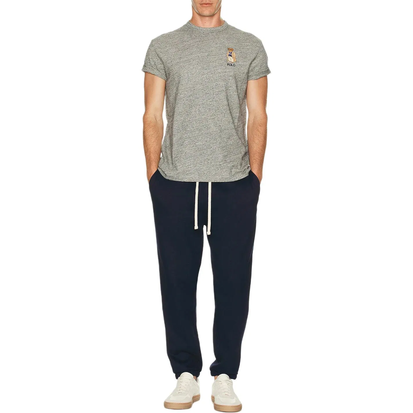 Мужская футболка Polo Bear slub Polo Ralph Lauren, Smoke Gray — фото 4