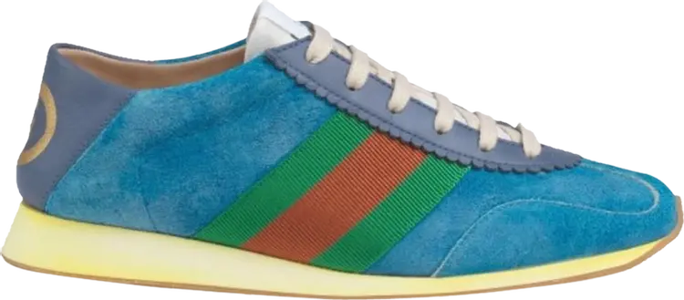 Кроссовки Gucci Wmns Rocket Suede Low Blue, синий