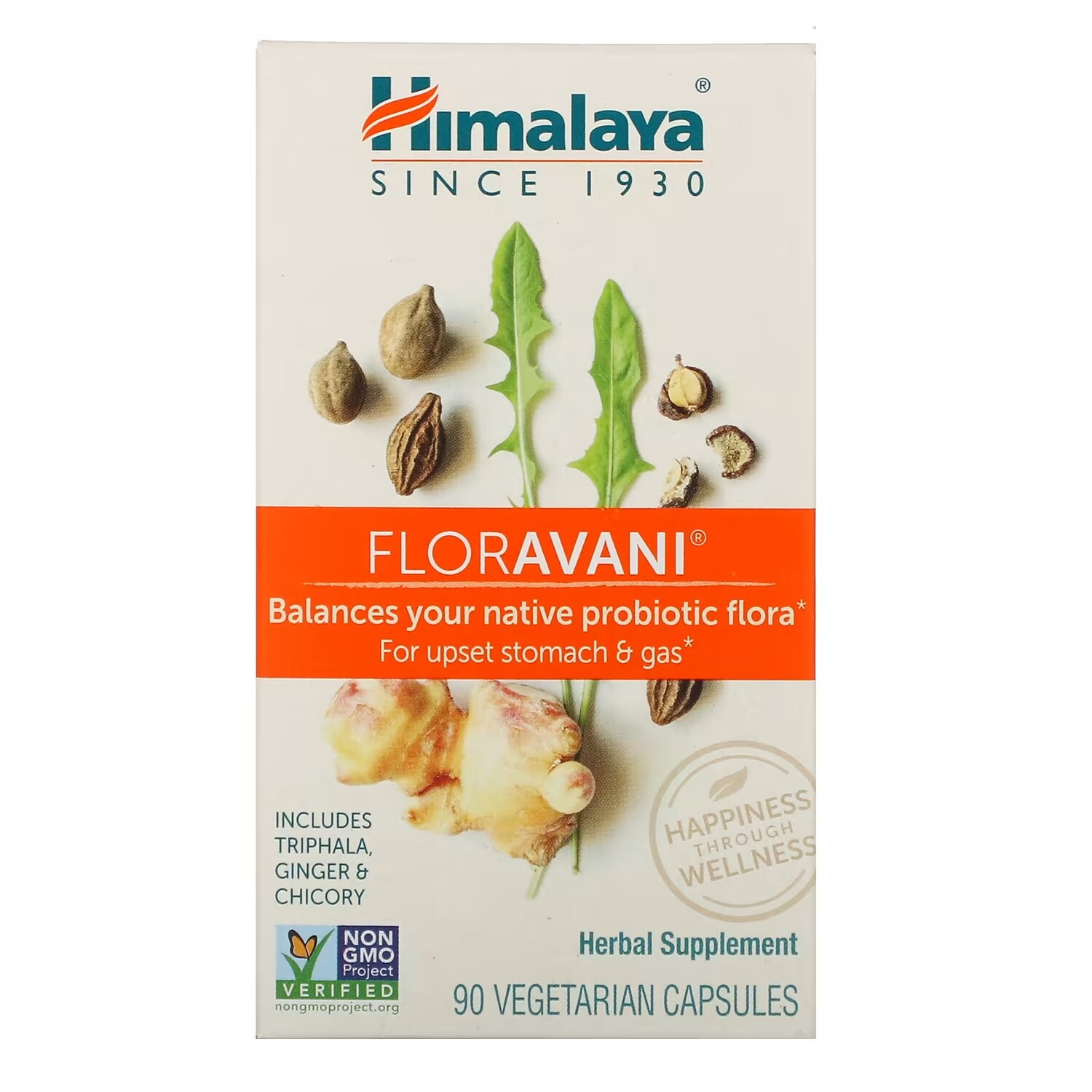 

Травяная Добавка Himalaya FlorAvani, 90 вегетарианских капсул