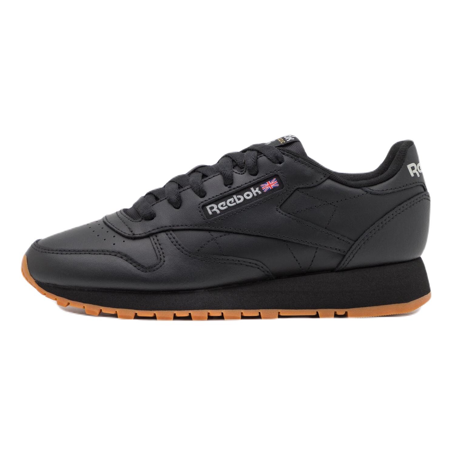 Кроссовки Reebok Cl Leather, черный/коричневый