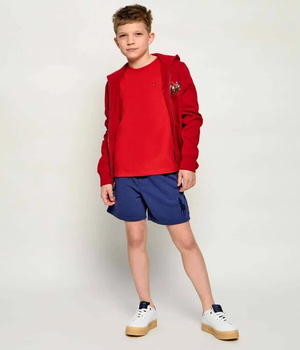 Детская футболка с круглым вырезом Essential Tommy Hilfiger, красный — фото 2