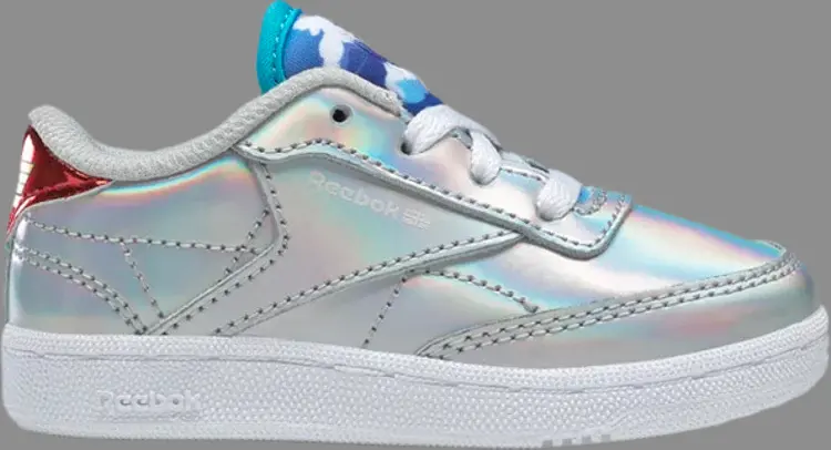 Кроссовки wonder woman 1984 x club c 85 toddler 'air flight' Reebok, серебряный — фото 2