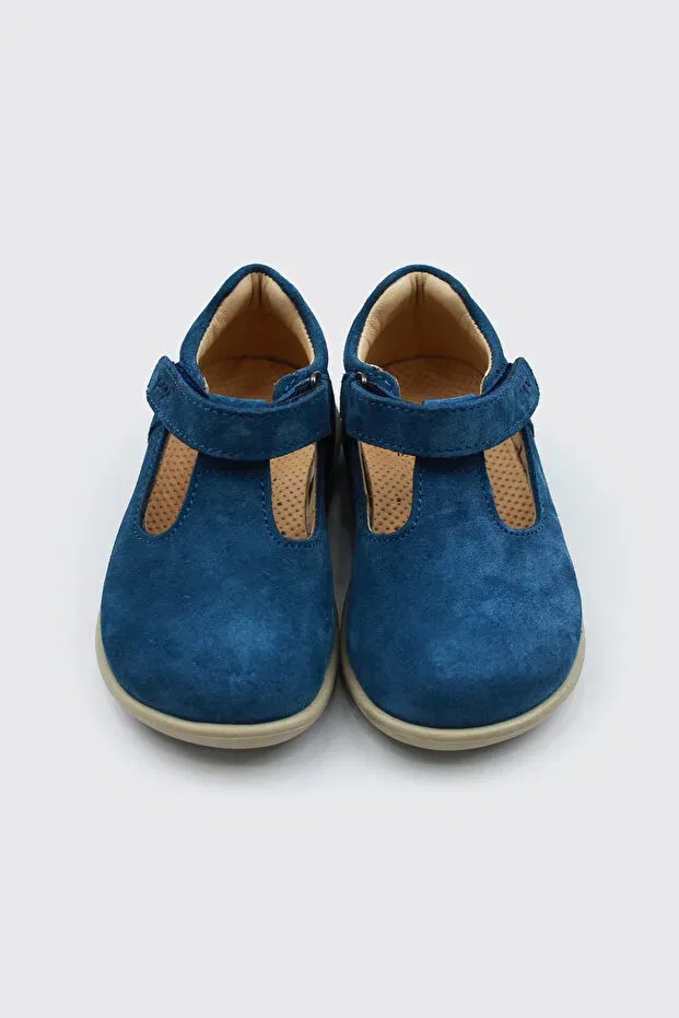 Детские туфли для мальчиков кожаные Calpello Papi Ayakkabı, Blue — фото 4