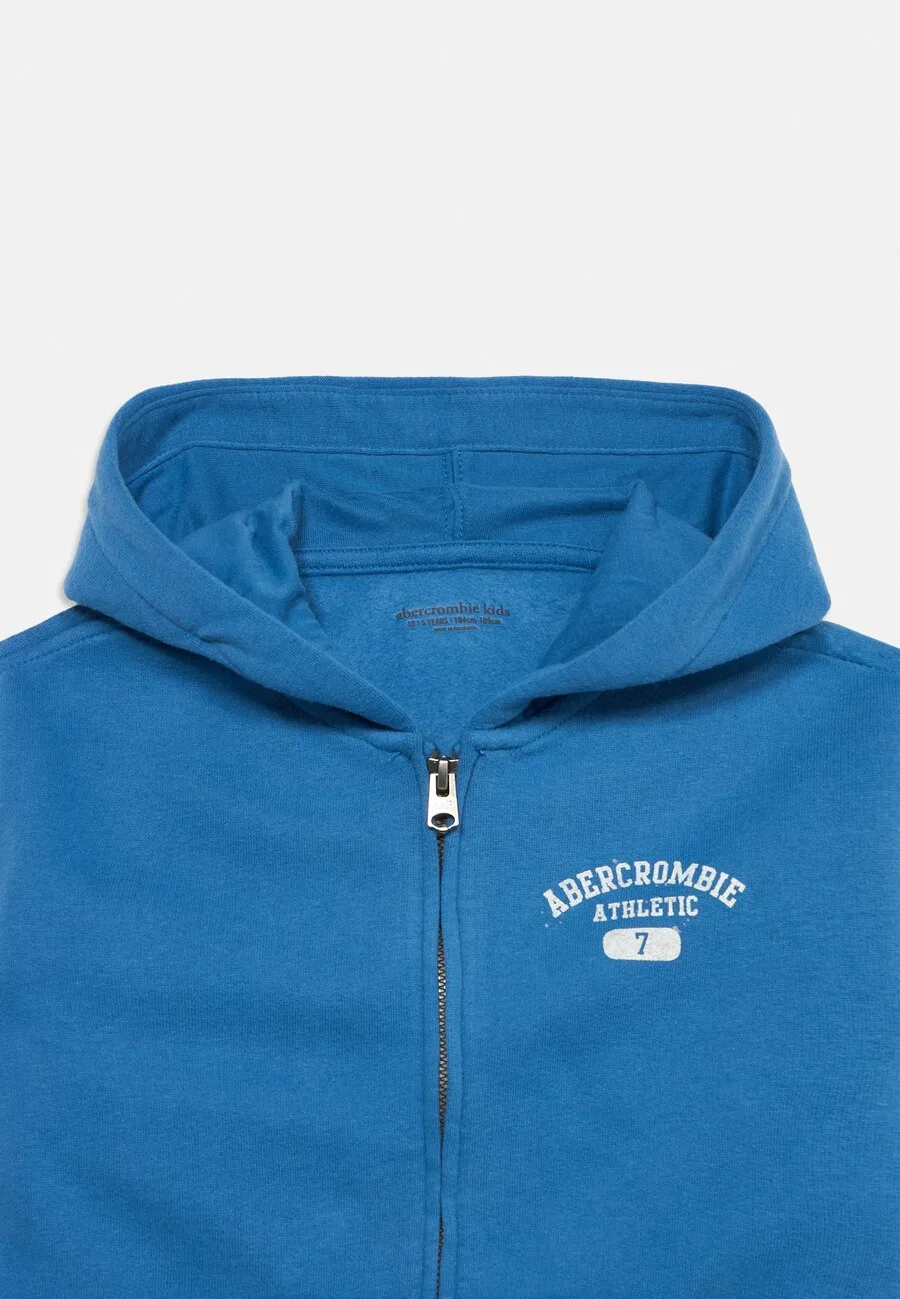 Худи на молнии Abercrombie & Fitch, королевский синий — фото 3