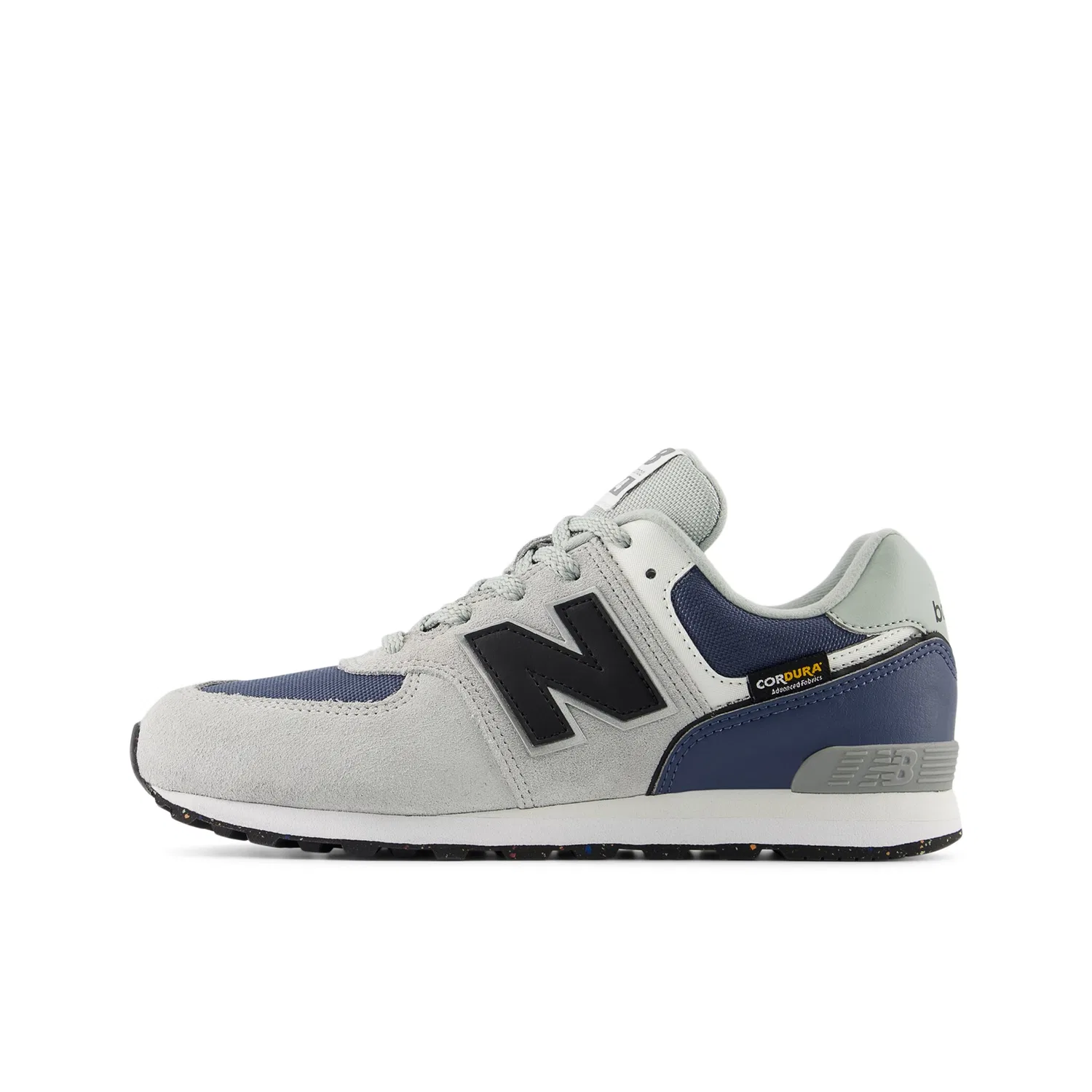 Детские кроссовки на шнуровке 574 New Balance, Lone Star Grey — фото 2