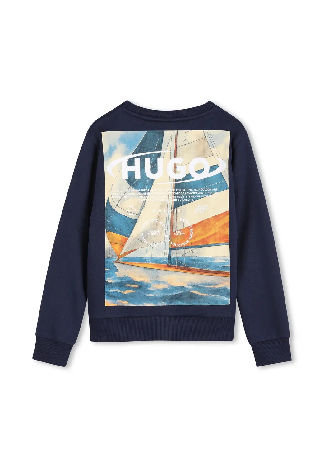 Толстовка - толстовка Hugo Kids, Navy — фото 2