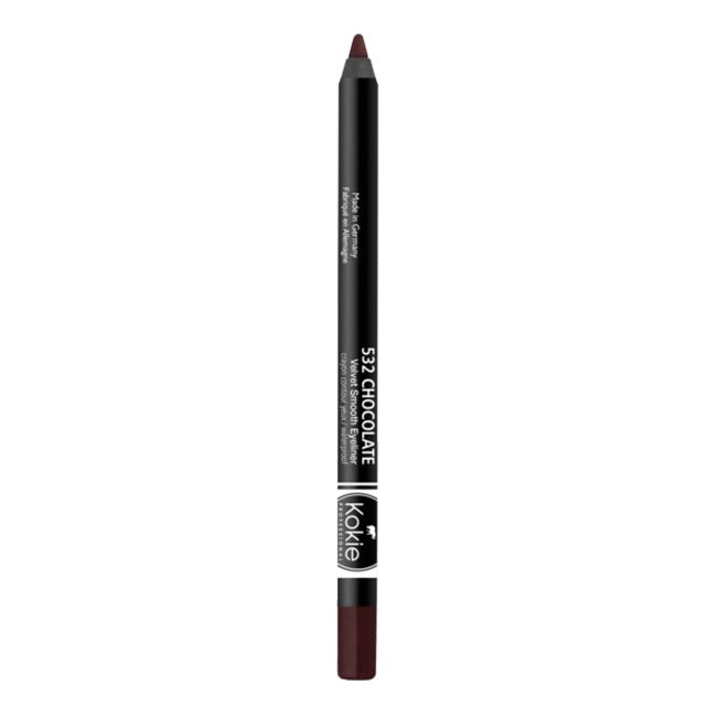 

Водостойкий карандаш для глаз Velvet Smooth Kokie, цвет chocolate, 1,2 гр