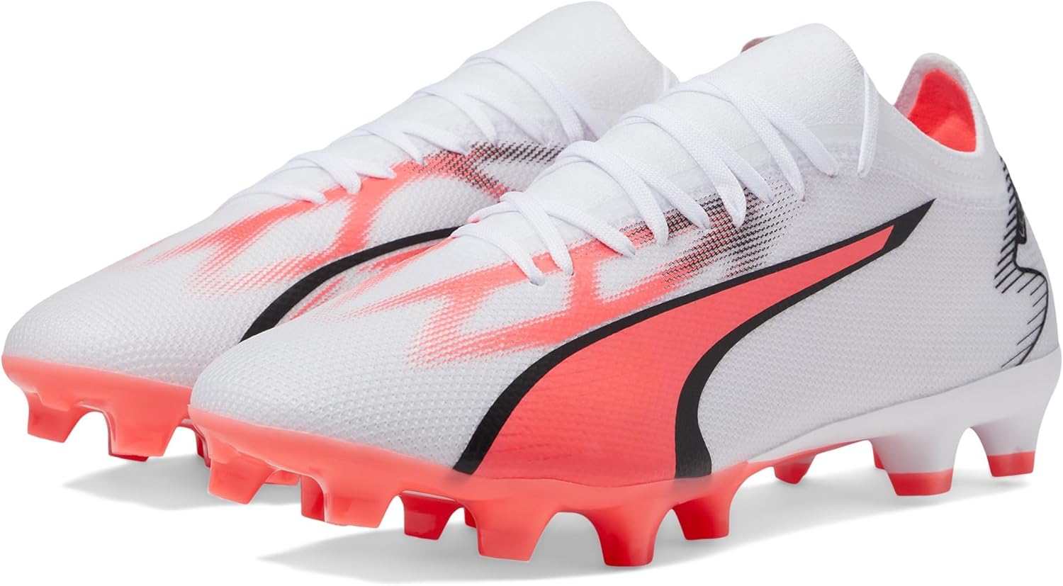 

Футбольные бутсы PUMA Men's Ultra Match Firm для искусственного поля, белый/черный