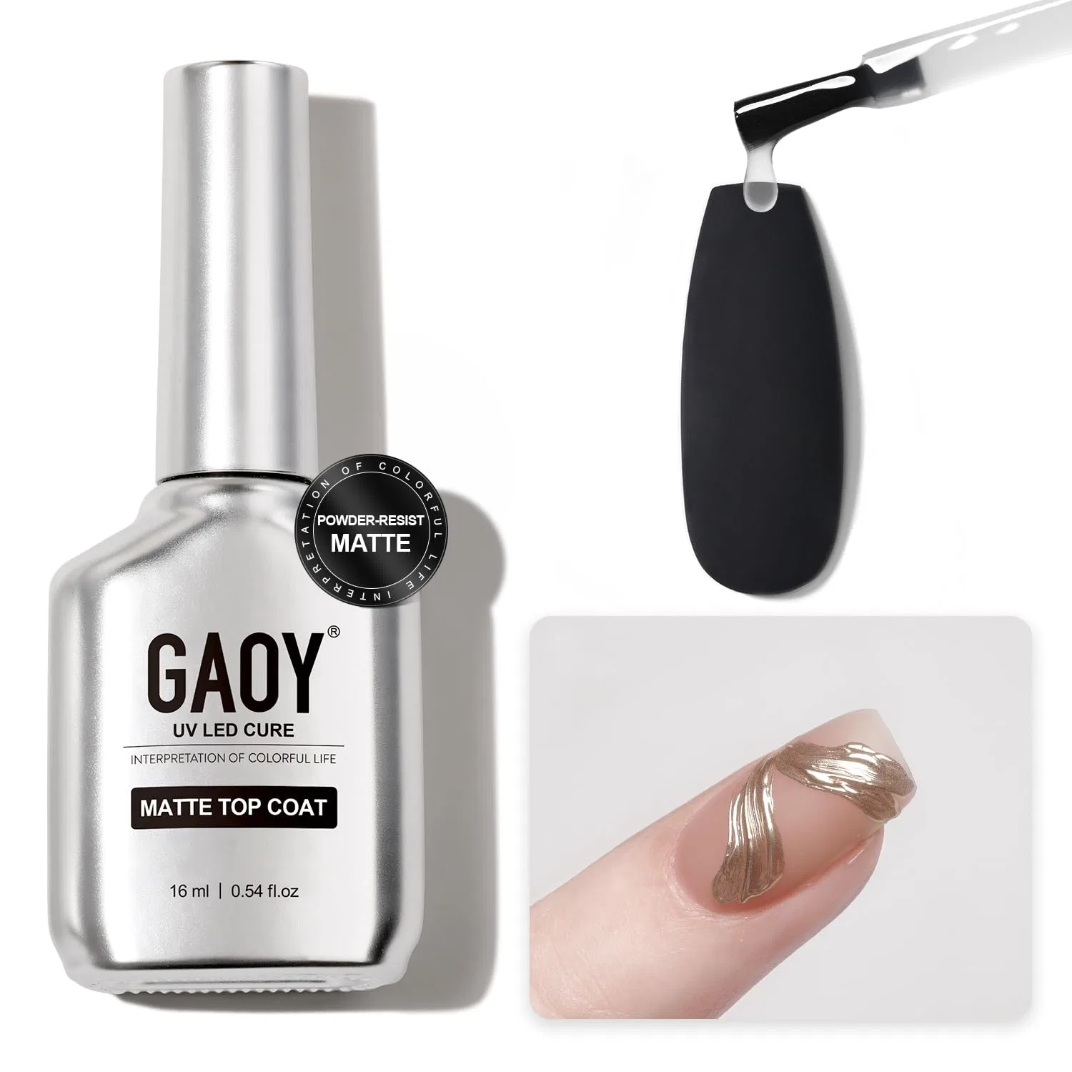 Матовый гель-лак для ногтей «Dustproof Matte Finish» от GAOY Gaoy