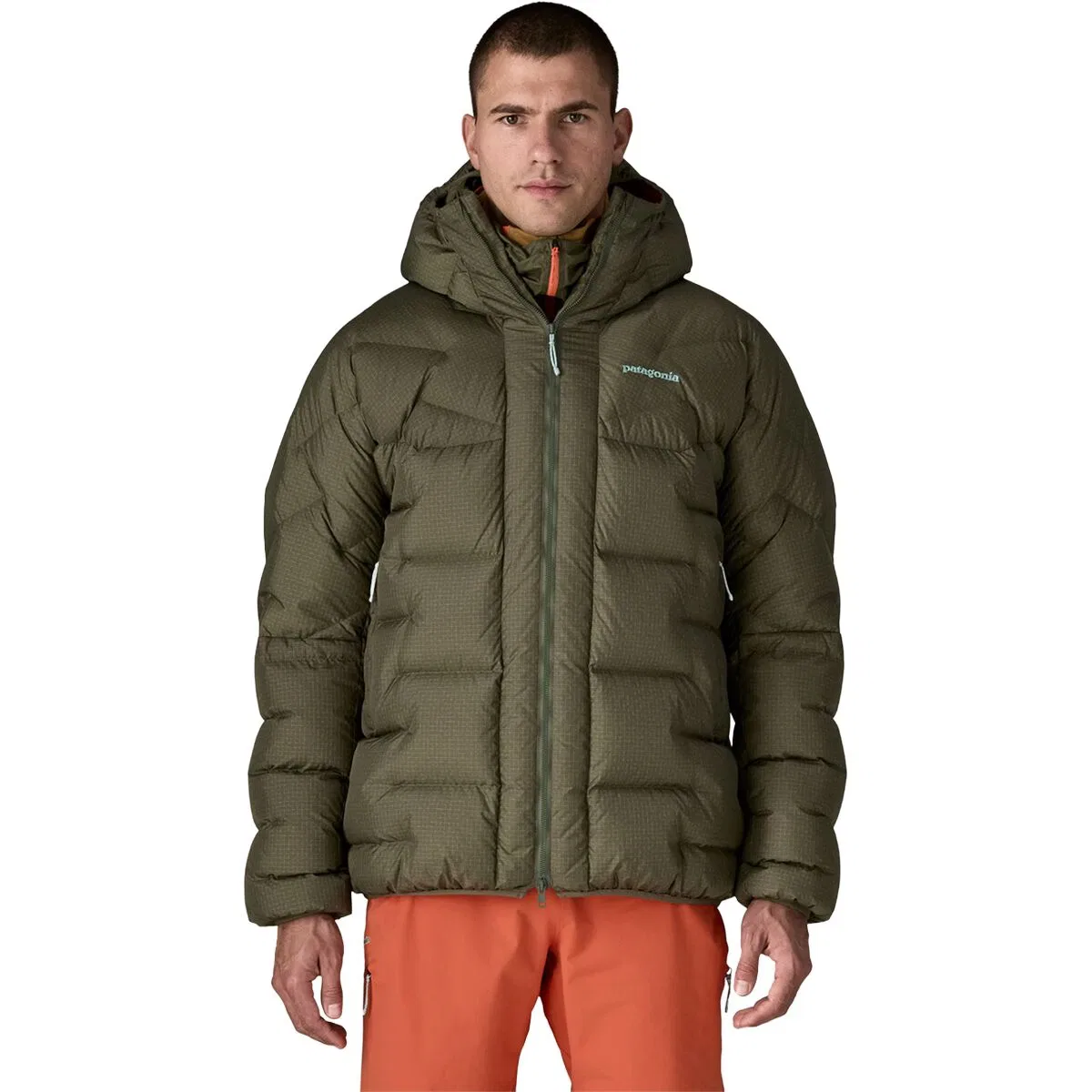 Мужское пуховое пальто с капюшоном Durable Down Parka Patagonia, Basin Green