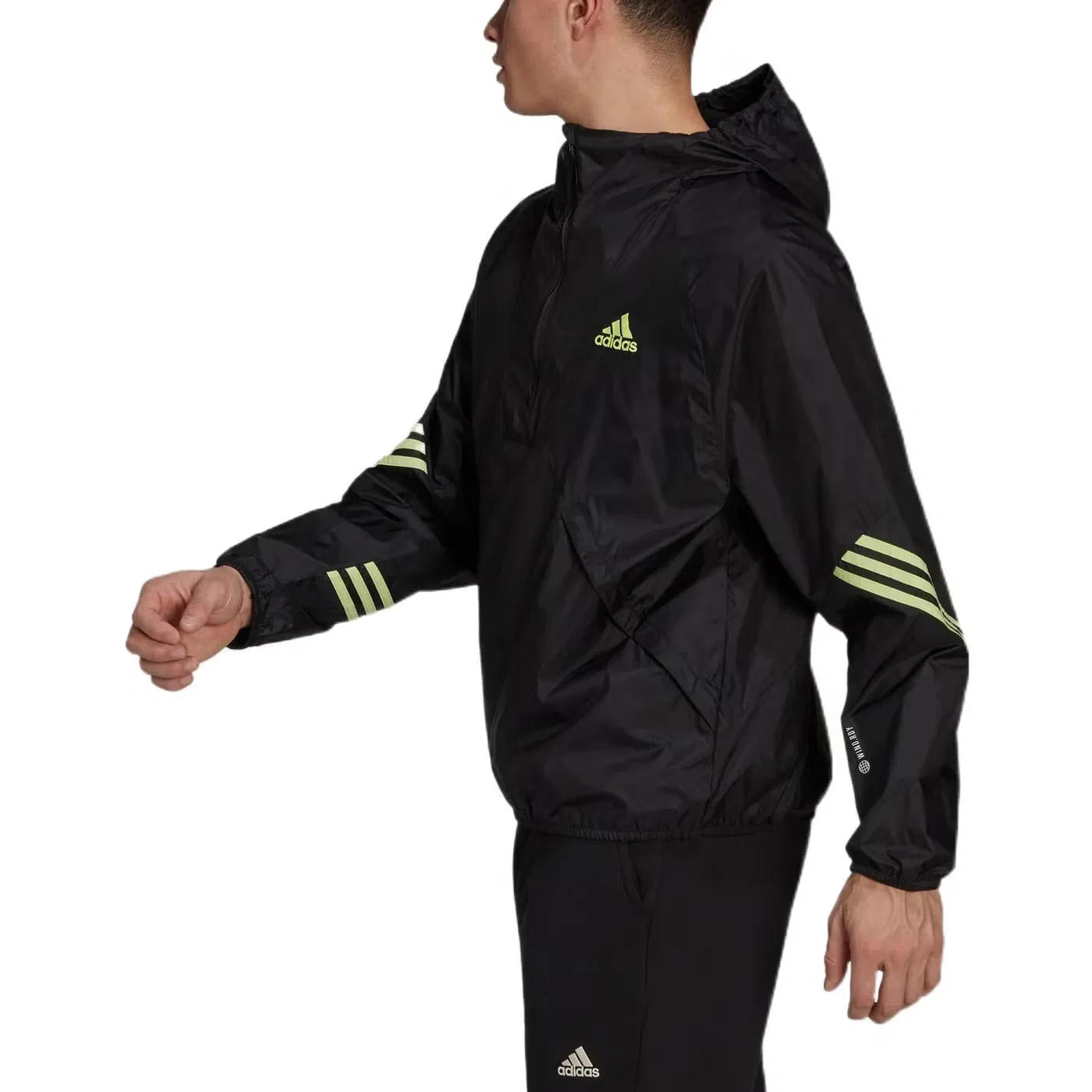 Куртка спортивная тренировочная на молнии Adidas, черный — фото 4