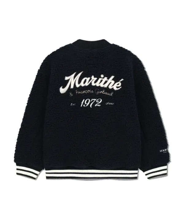 Куртка флисовая с нашивками, унисекс, Marithé Kids, Navy — фото 3