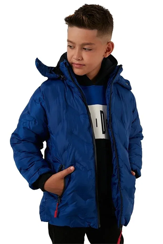 Детское пальто для девочек с капюшоном Lifeformoda, Saks Blue