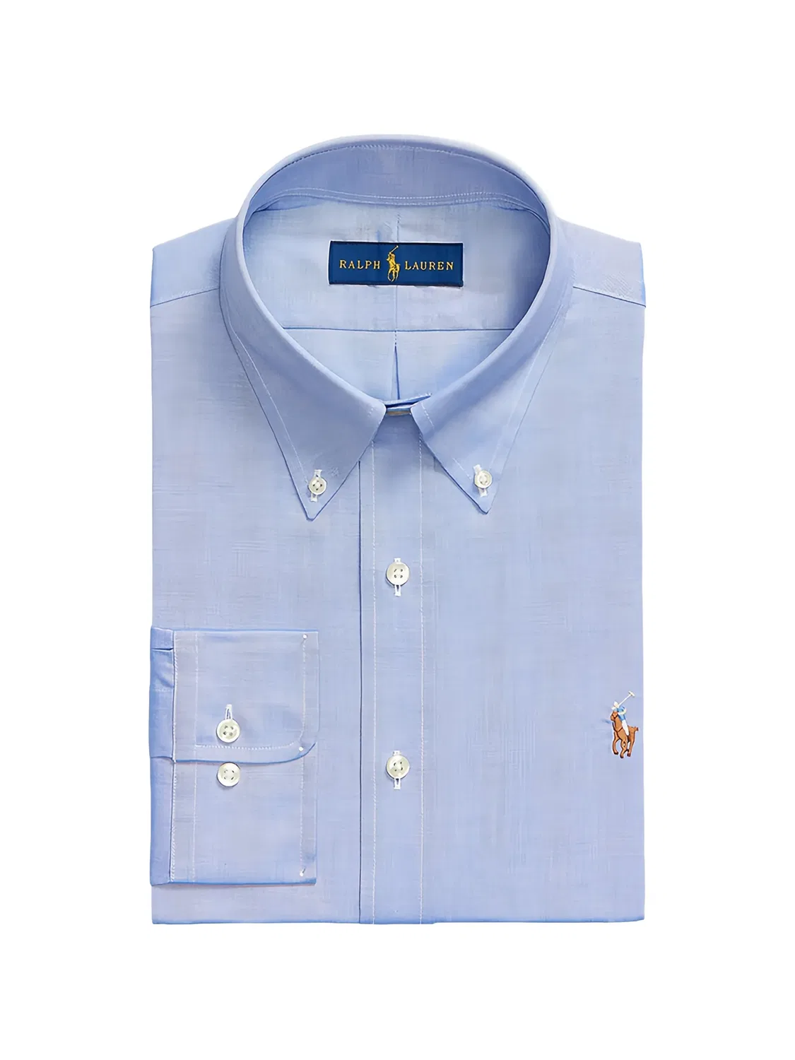Рубашка синего цвета с логотипом Polo Ralph Lauren, синий